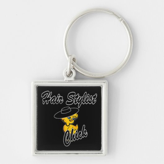 Hair Stylist Chick #4 Sleutelhanger (Voorkant)