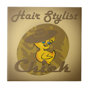 Hair Stylist Chick #6 Tegeltje