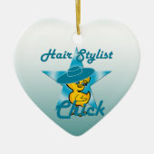 Hair Stylist Chick #7 Keramisch Ornament (Voorkant)