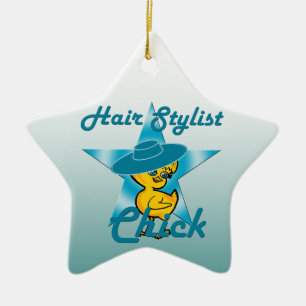 Hair Stylist Chick #7 Keramisch Ornament