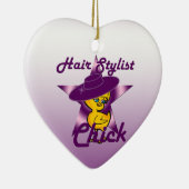 Hair Stylist Chick #9 Keramisch Ornament (Rechts)