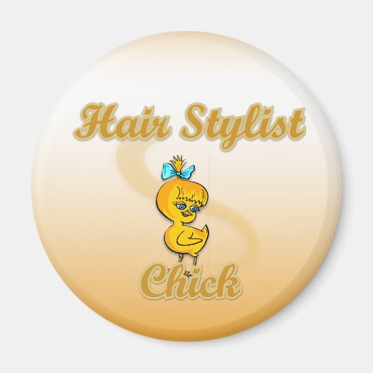 Hair Stylist Chick Magneet (Voorkant)