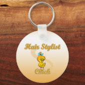 Hair Stylist Chick Sleutelhanger (Voorkant)