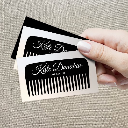Hair Stylist Comb Beauty Salon Visitekaartje