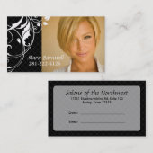 Hair Stylist Custom Card - Jamie Eason Afsprakenkaartje (Voorkant / Achterkant)