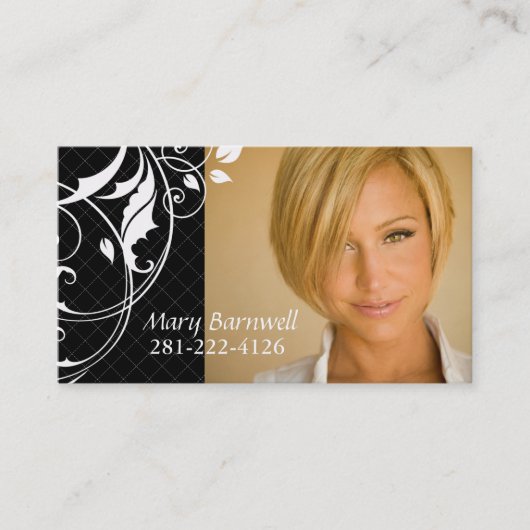 Hair Stylist Custom Card - Jamie Eason Afsprakenkaartje (Voorkant)