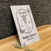 Hair Stylist Cute Scissor & Butterflies QR Code Visitekaartje