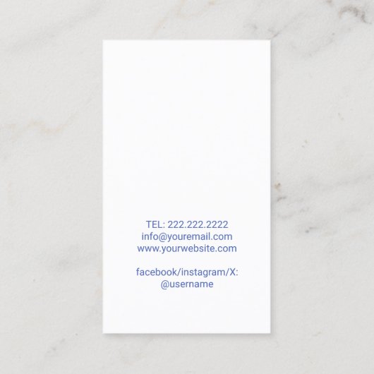 Hair Stylist Cute Scissor Doodle Lavender Salon Visitekaartje (Achterkant)