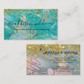 Hair Stylist Cute Scissor Minimalist Visitekaartje (Voorkant / Achterkant)