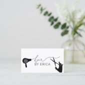Hair Stylist Cute Typography Minimalist Salon Visitekaartje (Staand voorkant)