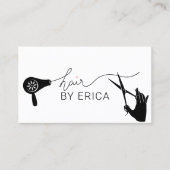 Hair Stylist Cute Typography Minimalist Salon Visitekaartje (Voorkant)