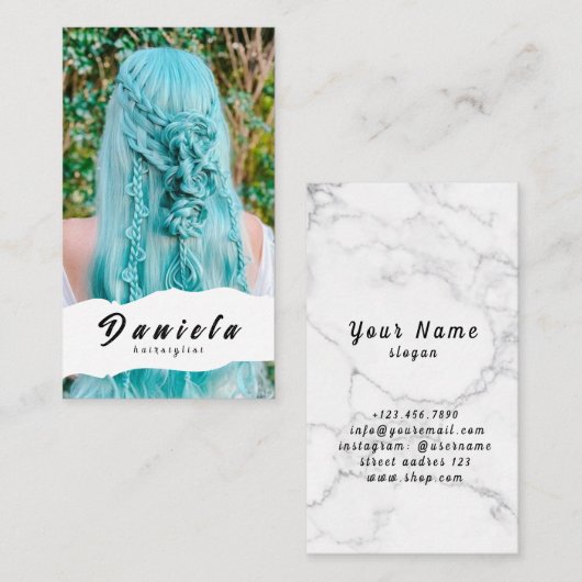 Hair Stylist Cute Visitekaartje (Voorkant / Achterkant)