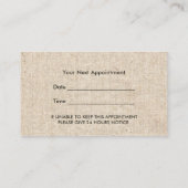 Hair Stylist  Damask Salon Appointment Afsprakenkaartje (Achterkant)