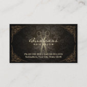 Hair Stylist  Damask Salon Appointment Afsprakenkaartje (Voorkant)