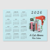 Hair Stylist Design 2026 Calendar Magnetic Card (Voorkant)