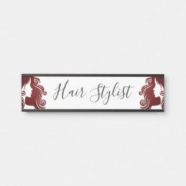 Hair Stylist Deurbordje