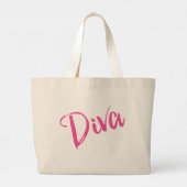 Hair+Stylist "DIVA" Grote Tote Bag (Achterkant)