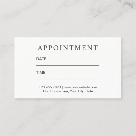 Hair Stylist Elegant Blauwgroen Waterverf Appointm Afsprakenkaartje (Achterkant)