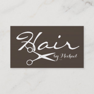 Hair Stylist Elegant Dark Lava Background #2 Visitekaartje