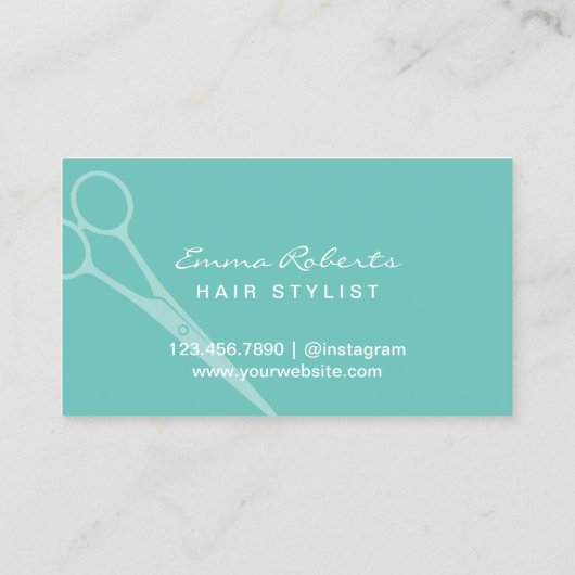 Hair Stylist Elegant Gold Foil Salon Reference Kaa Aanbevelingskaartje (Achterkant)