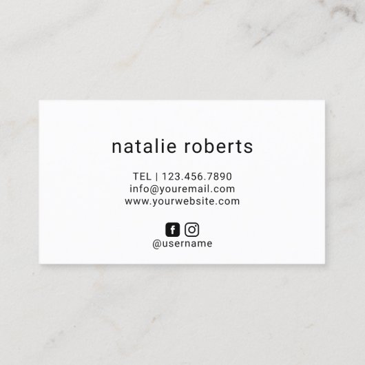 Hair Stylist Elegant Hand-Drawn Scissor Logo Visitekaartje (Achterkant)