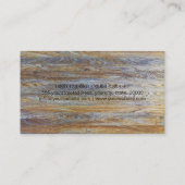 Hair Stylist Elegant Modern Wood #5 Visitekaartje (Achterkant)