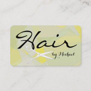 Hair Stylist Elegant Mosaic Abstract Achtergrond # Visitekaartje