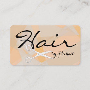 Hair Stylist Elegant Mosaic Abstracte Achtergrond  Visitekaartje