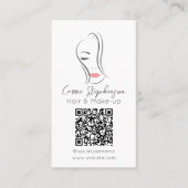 Hair stylist en Makeup artiest visitekaartje (Voorkant)