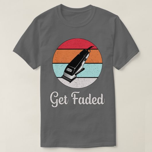 Hair Stylist Faded T-shirt (Design voorkant)