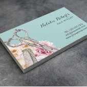 Hair Stylist Floral Blauwgroen Benoeming Afsprakenkaartje