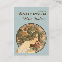 Hair Stylist Flowers Beauty CC0644 Visitekaartje