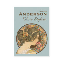 Hair Stylist Flowers Beauty CC0644 Visitekaartje