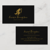 Hair stylist Glitter Gold Luxury Visitekaartje (Voorkant / Achterkant)