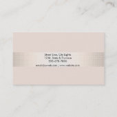 Hair Stylist Gold Glitter Confetti Saloon Visitekaartje (Achterkant)