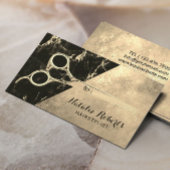 Hair Stylist  Gold Marble Beauty Salon Visitekaartje