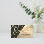 Hair Stylist  Gold Marble Beauty Salon Visitekaartje (Staand voorkant)