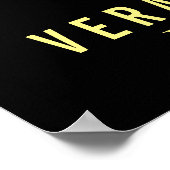 Hair Stylist Gold Scissor & Beauty Salon elegant Poster (Hoek)