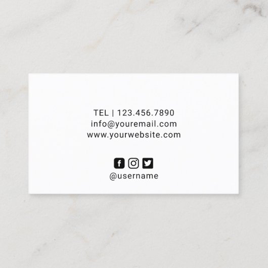 Hair Stylist Gold Scissor Black Roos Beauty Salon Visitekaartje (Achterkant)