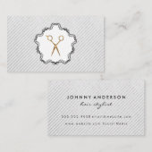 Hair Stylist Golden Scissor Visitekaartje (Voorkant / Achterkant)