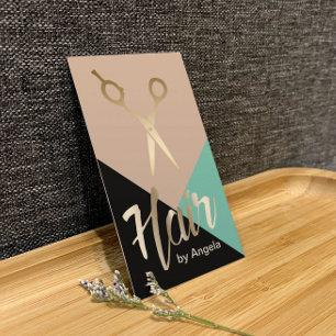 Hair Stylist   Goudschaar Modern Hair Salon Visitekaartje