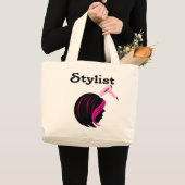 Hair Stylist Grote Tote Bag (Voorkant (product))