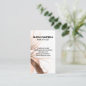Hair Stylist | Haar in de wind Visitekaartje (Staand voorkant)