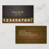 Hair Stylist Hair Salon Leather & Wood Loyalty (Voorkant / Achterkant)