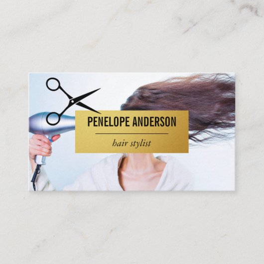 Hair Stylist | Hair Salon Visitekaartje (Voorkant)