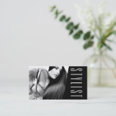 Hair Stylist Hairdresser Beauty Salon Business Visitekaartje (Staand voorkant)