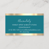 Hair Stylist Hairdresser Golden Scissors Blauwgroe Visitekaartje (Achterkant)