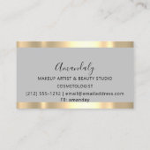 Hair Stylist Hairdresser Golden Scissors Drives Visitekaartje (Achterkant)