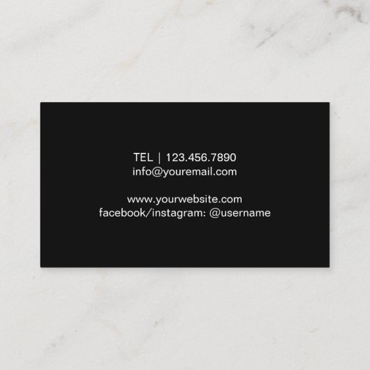 Hair Stylist Hairdresser Haarstylist Professional Visitekaartje (Achterkant)