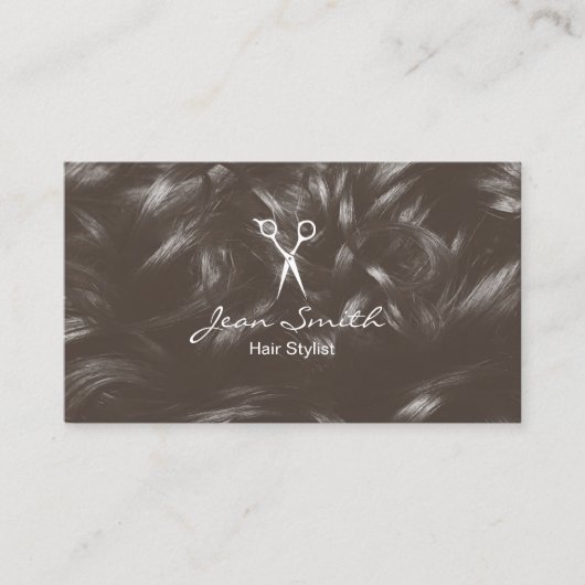 Hair Stylist Hairdresser Hair Salon Visitekaartje (Voorkant)